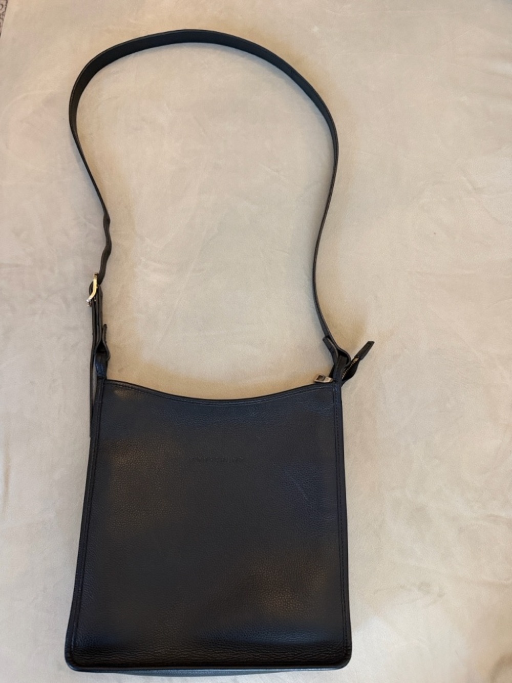 Longchamp Le Foulonné Medium Leather Crossbody Bag